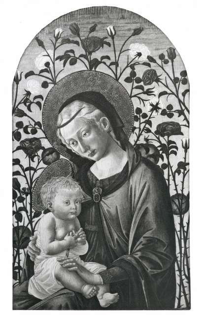 Anonimo — Pseudo Pier Francesco Fiorentino - sec. XV - Madonna con Bambino — insieme